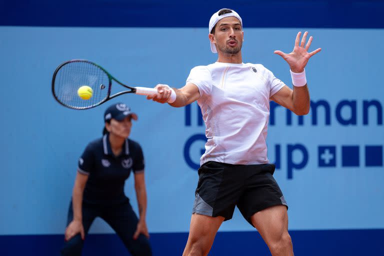 Pedro Cachin se adaptó perfectamente a la altitud de Gstaad: 1050 metros sobre el nivel del mar, una condición que hace más rápido el juego