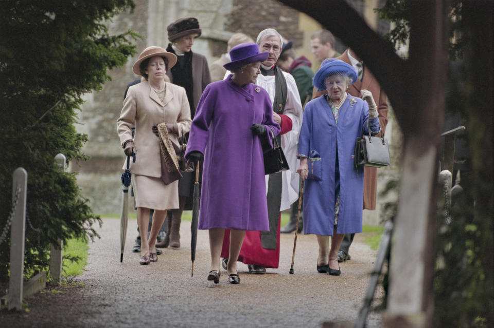 The Queen's sister, Princess Margaret (left) and Queen Elizabeth The Queen Mother (right) both died in 2002. (Getty)