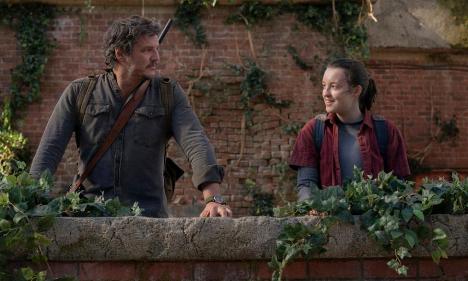 Ramsey with Pedro Pascal in The Last of Us.