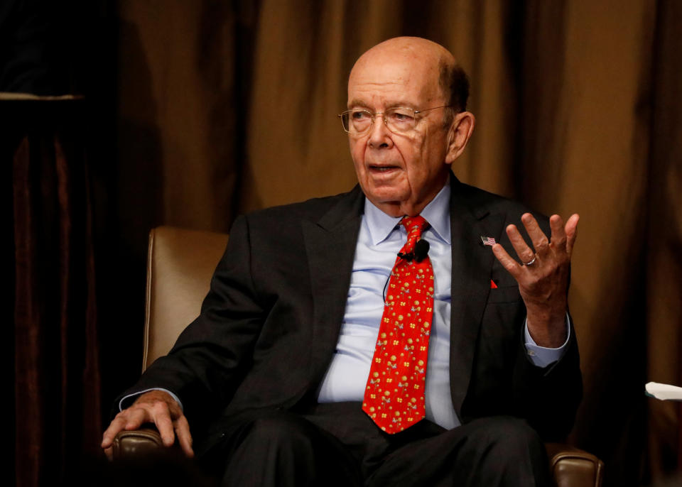 Commerce Secretary Wilbur Ross speaks to the Economic Club of New York in New York City on Oct. 25, 2017. (Photo: Brendan McDermid / Reuters)