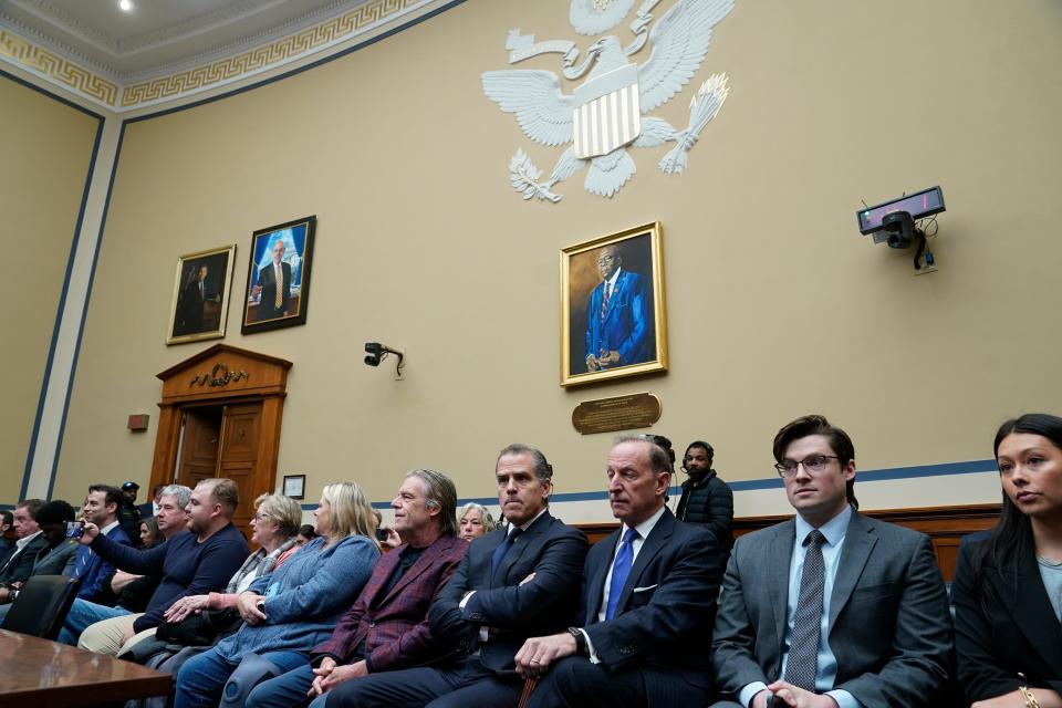 Hunter Biden sits in the House Committee hearing in Washington D.C. to hear whether he will be held in contempt of congress on Jan. 10, 2024.