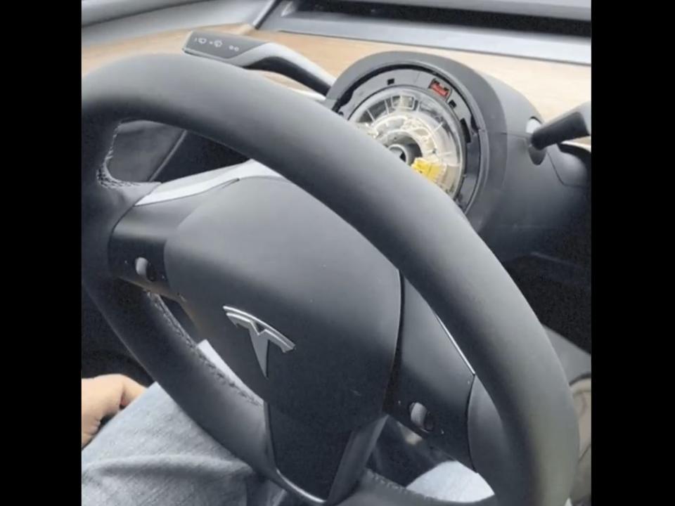 Tesla driver Prerak Patel said the steering wheel on his brand new Model Y fell off while he was driving down the highway.