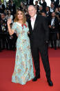 <p>Salma Hayek and Francois-Henri Pinault attend the 70th Anniversary screening on May 23, 2017 in Cannes, France. (Photo: Antony Jones/Getty Images) </p>