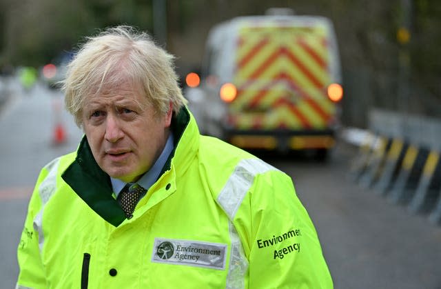 Prime Minister Boris Johnson said it was 'too early' to say when restrictions could be lifted
