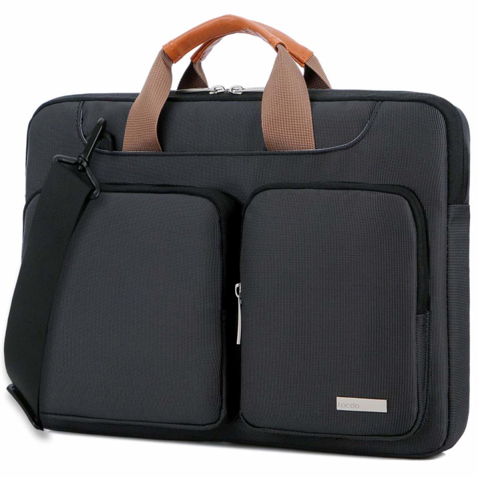 Lacdo 15.6 Inch Laptop Shoulder Bag (Photo: Amazon)