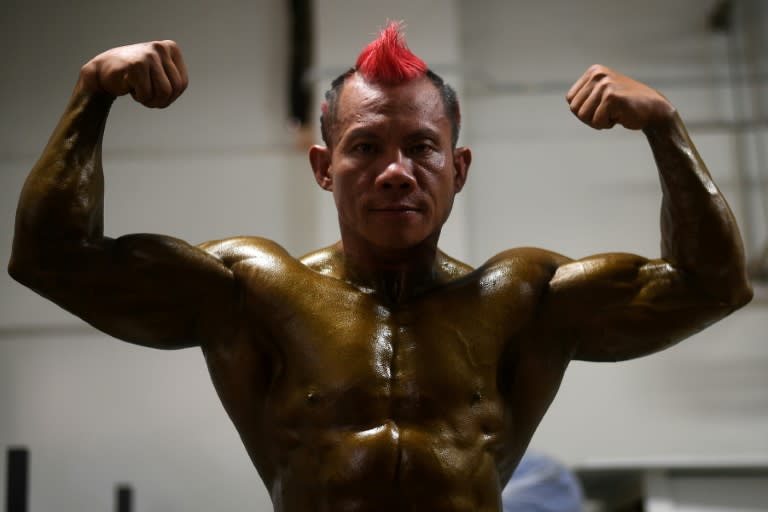 Bodybuilder Mohamad Hakimi said he was not concerned about baring -- almost -- all for the tournament