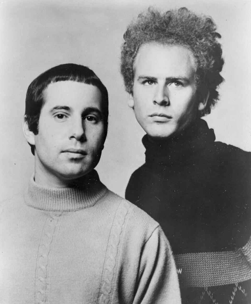 Garfunkel, with Paul Simon in an almost-turtleneck, in a Columbia Records publicity still, circa 1967.