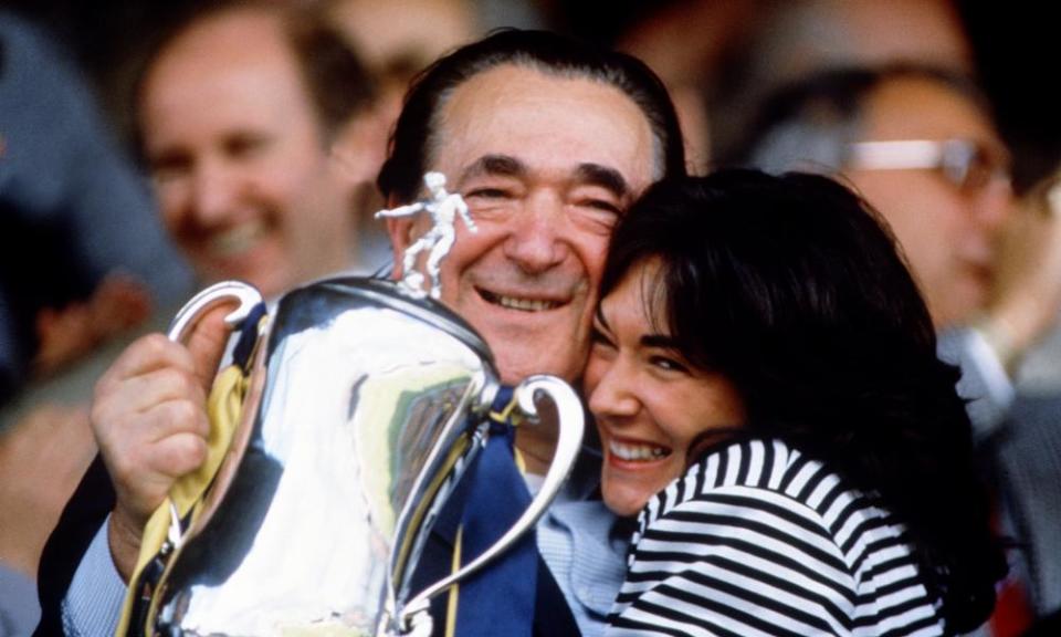 Robert Maxwell and Ghislaine in 1992.