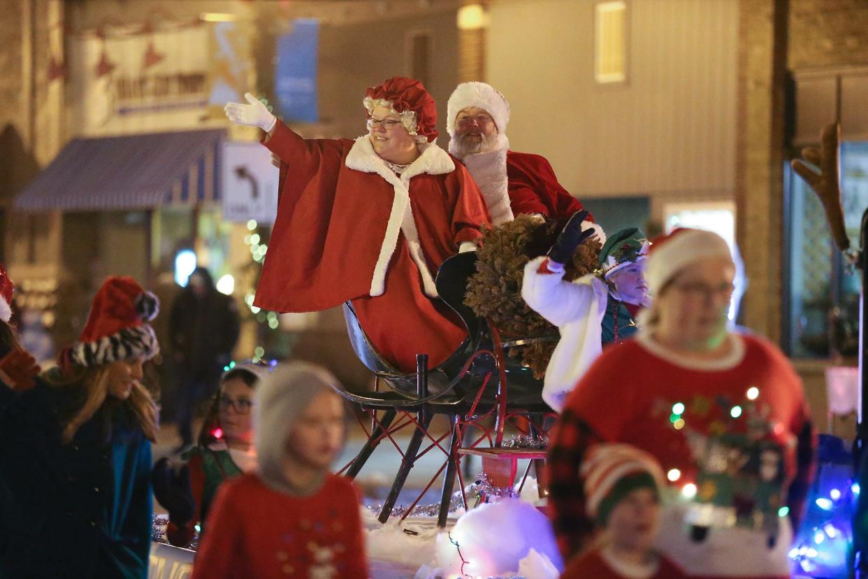 Thousands of people lined Main Street on Saturday, Dec. 7, 2019, to watch the Fond du Lac Christmas parade.