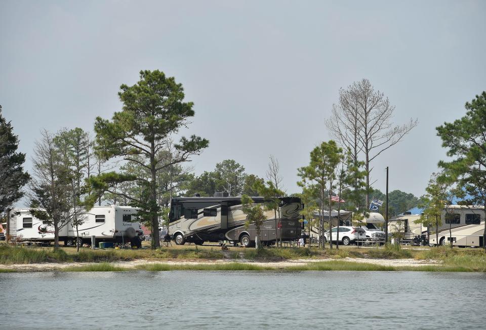 A view of the Massey's Landing camping resort, now Sun Outdoors Rehoboth Bay, in August 2018. Blue Water Development plans to build a similar facility in Delaware City.