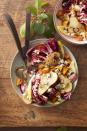 <p>This salad is packed with all the best flavors of fall: blue cheese, roasted sweet potatoes, ripe pears, and crunchy fall greens. </p><p><strong><a href="https://www.countryliving.com/food-drinks/a37596040/roasted-pear-sweet-potato-and-radicchio-salad-recipe/" rel="nofollow noopener" target="_blank" data-ylk="slk:Get the recipe for Roasted Pear, Sweet Potato, and Radicchio Salad;elm:context_link;itc:0;sec:content-canvas" class="link ">Get the recipe for Roasted Pear, Sweet Potato, and Radicchio Salad</a>.</strong></p>