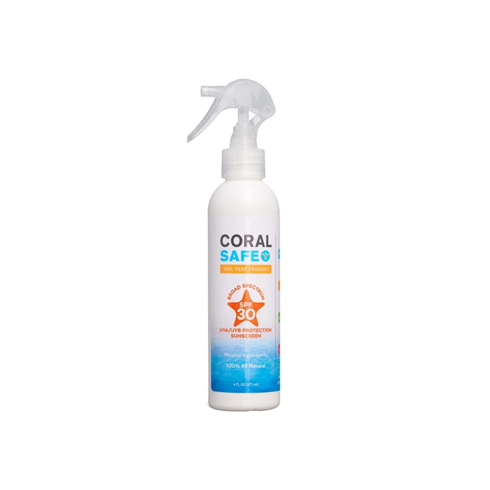 Coral Safe Natural SPF 30 Mineral Sunscreen Spray; best spray sunscreen