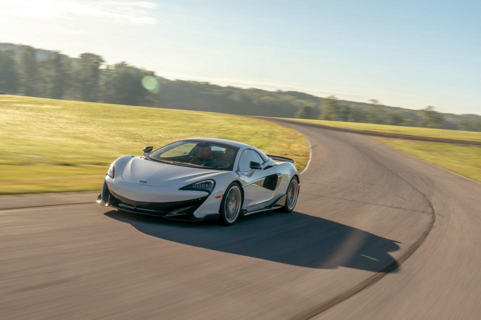 <p><a href="https://www.caranddriver.com/mclaren" rel="nofollow noopener" target="_blank" data-ylk="slk:McLaren;elm:context_link;itc:0;sec:content-canvas" class="link ">McLaren</a> is known for making cars that are preternaturally quick, and the <a href="https://www.caranddriver.com/mclaren/600lt-2020" rel="nofollow noopener" target="_blank" data-ylk="slk:2020 600LT;elm:context_link;itc:0;sec:content-canvas" class="link ">2020 600LT</a> is perfectly equipped to deliver on this promise. Available solely as a convertible, this supercar gets its muscle from a meaty V-8 that churns out a prodigious 592 horsepower. The automaker claims that's enough to get the 600LT from zero to 60 mph in less than three seconds. The car's high points include a truly organic steering feel and a playful, frisky disposition. The cabin looks appropriately high end, but it's missing driver-assistance features that are commonly offered by vehicles that cost a lot less than this quarter-million-dollar driving machine. Still, if your focus is on pure performance, you'll likely be very happy with the swift, eye-catching 600LT.</p><p><a class="link " href="https://www.caranddriver.com/mclaren/600lt-2020" rel="nofollow noopener" target="_blank" data-ylk="slk:Review, Pricing, and Specs;elm:context_link;itc:0;sec:content-canvas">Review, Pricing, and Specs</a></p>