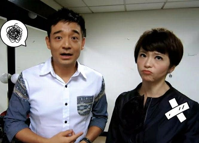 岑永康（左）和張珮珊（右）曾是TVBS知名夫妻檔雙主播。（翻攝岑永康張珮珊窩幸福臉書）