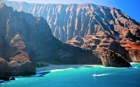 Hawaii's dramatic rocky coastline