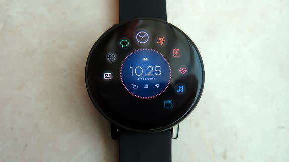 The Misfit Vapor's navigation is similar to Android Wear 2.0.
