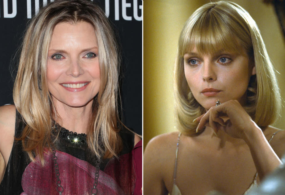 <b><a href="http://es.cine.yahoo.com/persona/michelle-pfeiffer/" data-ylk="slk:Michelle Pfeiffer;elm:context_link;itc:0;sec:content-canvas" class="link ">Michelle Pfeiffer</a></b><br><br> Además de su trabajo como actriz, por el que ha sido nominada en tres ocasiones a los premios Oscar y tiene un Globo de Oro por 'Los fabulosos Baker boys' (1989), es una de las mujeres más atractivas del mundo. <br><br> <b><a href="http://es.cine.yahoo.com/noticias/michelle-pfeiffer-recuperar-traje-catwoman-142358319.html" data-ylk="slk:Michelle Pfeiffer quiere recuperar su traje de Catwoman;elm:context_link;itc:0;sec:content-canvas;outcm:mb_qualified_link;_E:mb_qualified_link;ct:story;" class="link  yahoo-link">Michelle Pfeiffer quiere recuperar su traje de Catwoman</a></b><br><br> Pfeiffer debutó en el cine en 1980 en el largometraje 'The Hollywood Knights', y saltó a la fama por 'El precio del poder' en 1983. Próximamente la veremos en 'The family' junto al legendario Robert de Niro.