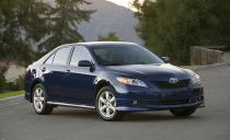 <p>By the end of the noughts, redesigns of the Camry had became a predictable affair. Each one was bigger, more powerful, and better equipped than before, and the sixth-generation car was no different. When the new Camry arrived in 2007, Toyota promptly sold more examples in the ’07 calendar year than any Camry before, sending 473,108 units to new homes. The base 158-hp 2.4-liter four-cylinder was mostly carryover, but the 3.3-liter V-6 was dropped in favor of an all-new 3.5-liter engine with a whopping 268 horsepower that endowed the Camry with serious speed. We pit one Camry so equipped against a turbocharged all-wheel-drive Subaru WRX in <a href="https://www.caranddriver.com/features/a15148575/surprise-speed-tournament-feature/" rel="nofollow noopener" target="_blank" data-ylk="slk:our “Surprise Speed” tournament;elm:context_link;itc:0;sec:content-canvas" class="link ">our “Surprise Speed” tournament</a>, and the unassuming Toyota easily kept up, sprinting from zero-to-60 mph in 5.8 seconds and running the quarter-mile in a scant 14.3 seconds at 99 mph. <br></p>