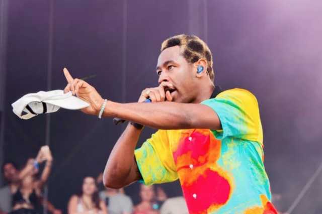 Tyler The Creator performing at the Bumbershoot Music Festival in