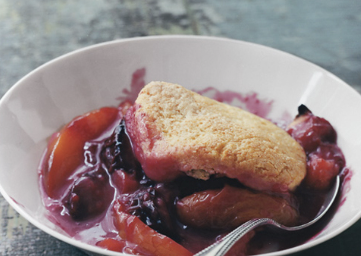 Cornmeal gives these biscuits a nice, slightly crumbly texture. Recipe: Stone Fruit Cobbler