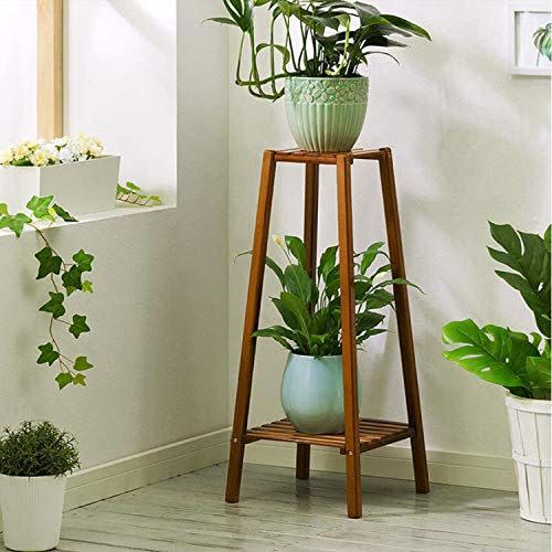 3) Magshion Bamboo Tall Plant Stand