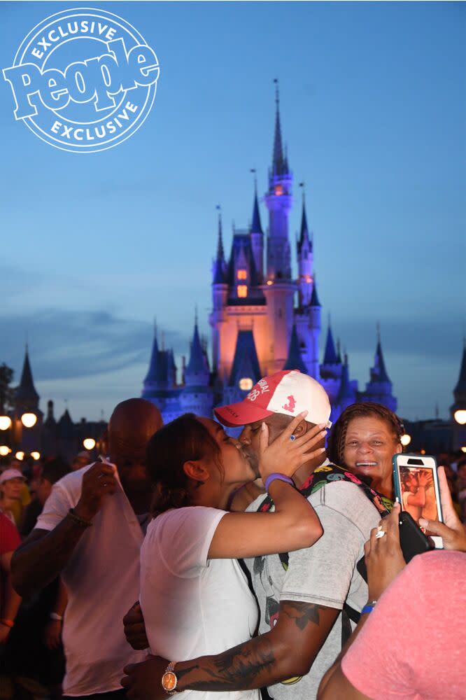 Jimmie Allen and fiancée Alexis Gale | Courtesy of Disney Photopass