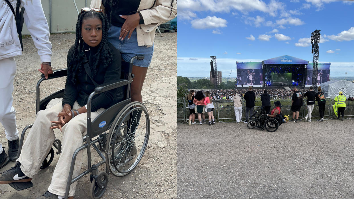 Katouche Goll, who is disabled, has opened up about her experience of Wireless festival. (Katouche Goll/PA)