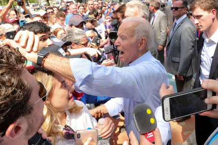 Democratic 2020 U.S. presidential candidate and former Vice President Joe Biden holds a campaign rally in Philadelphia, Pennsylvania, U.S. May 18, 2019. REUTERS/Jonathan Ernst