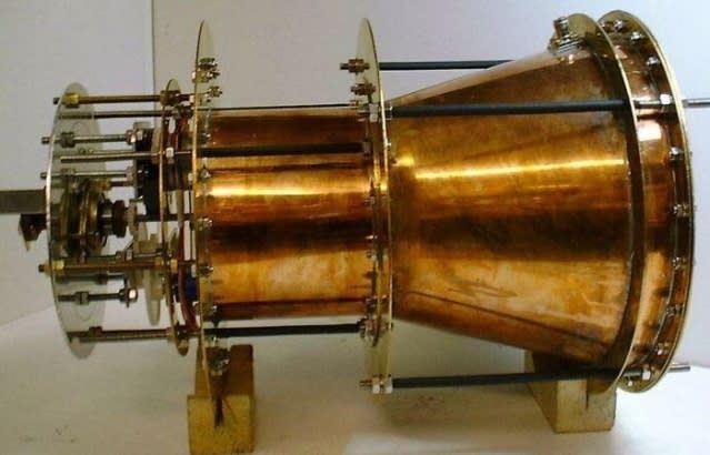 EMdrive construido por el ingeniero Roger Shawyer