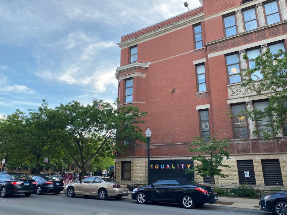 An "equality" sign in Chicago's Boystown