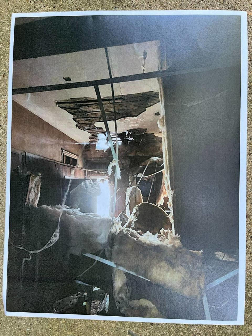 One of about 80 photos taken by Scott Tyler, the city of Belleville’s director of health, housing and building, inside a derelict building at 1013 W. Main St. that is slated for demolition.