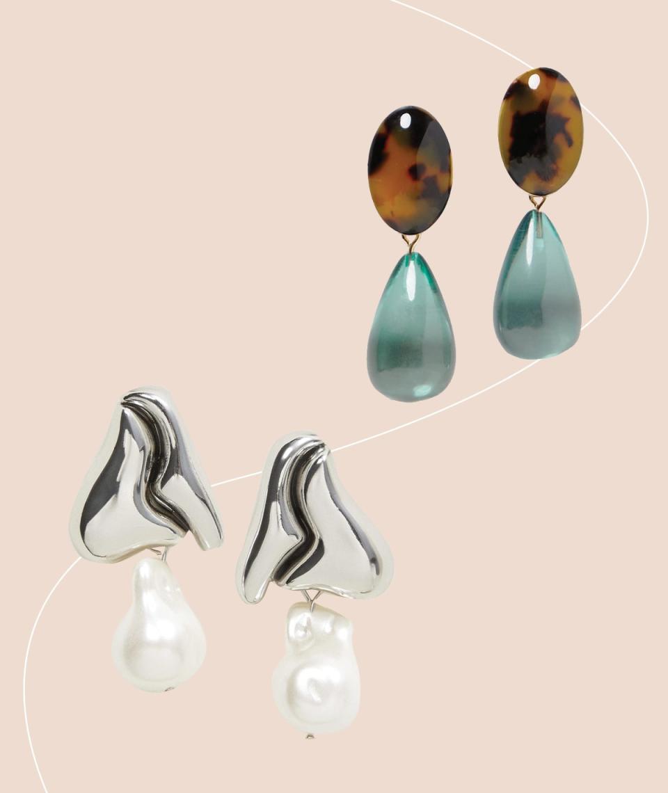 “I've always been a huge advocate for earrings. Why, you ask? Super-easy way to spruce up your outfit effortlessly. Accessories are underrated tools to really elevate your style. Whether you're wearing low-key jeans and a T-shirt or a chic dress, both of these earrings work without breaking your bank!” 
 —Irene Hwang, associate accessories editor at Glamour