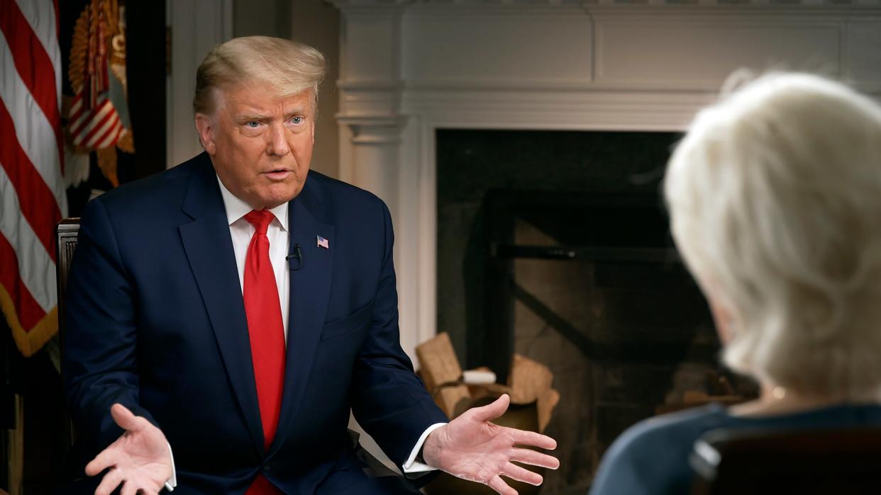 Lesley Stahl interviewed Donald Trump last week (AP)