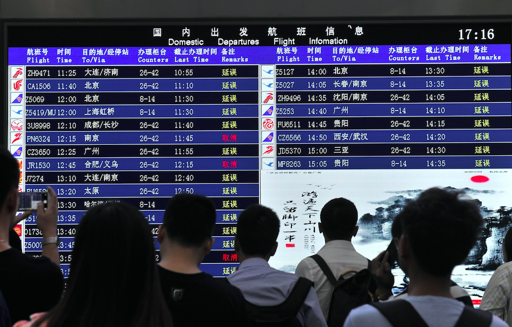 Chinese passengers have been banned from travelling (Picture: Rex)