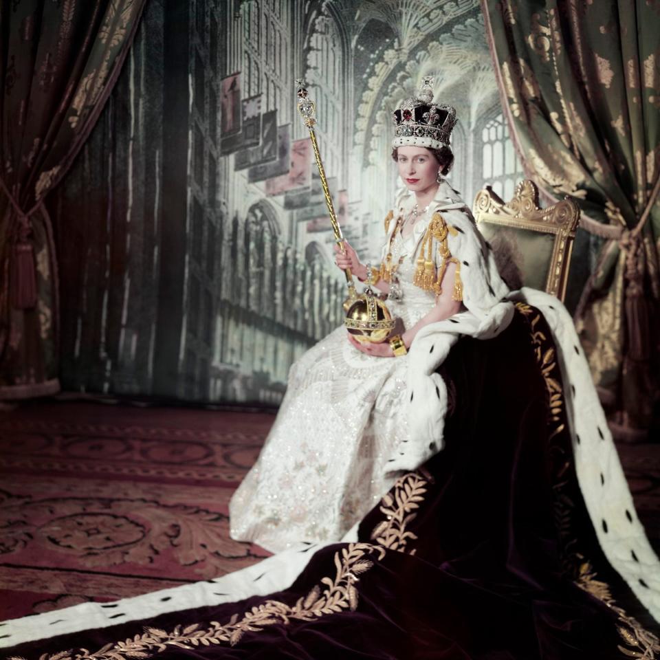 Queen Elizabeth on Coronation Day in 1953