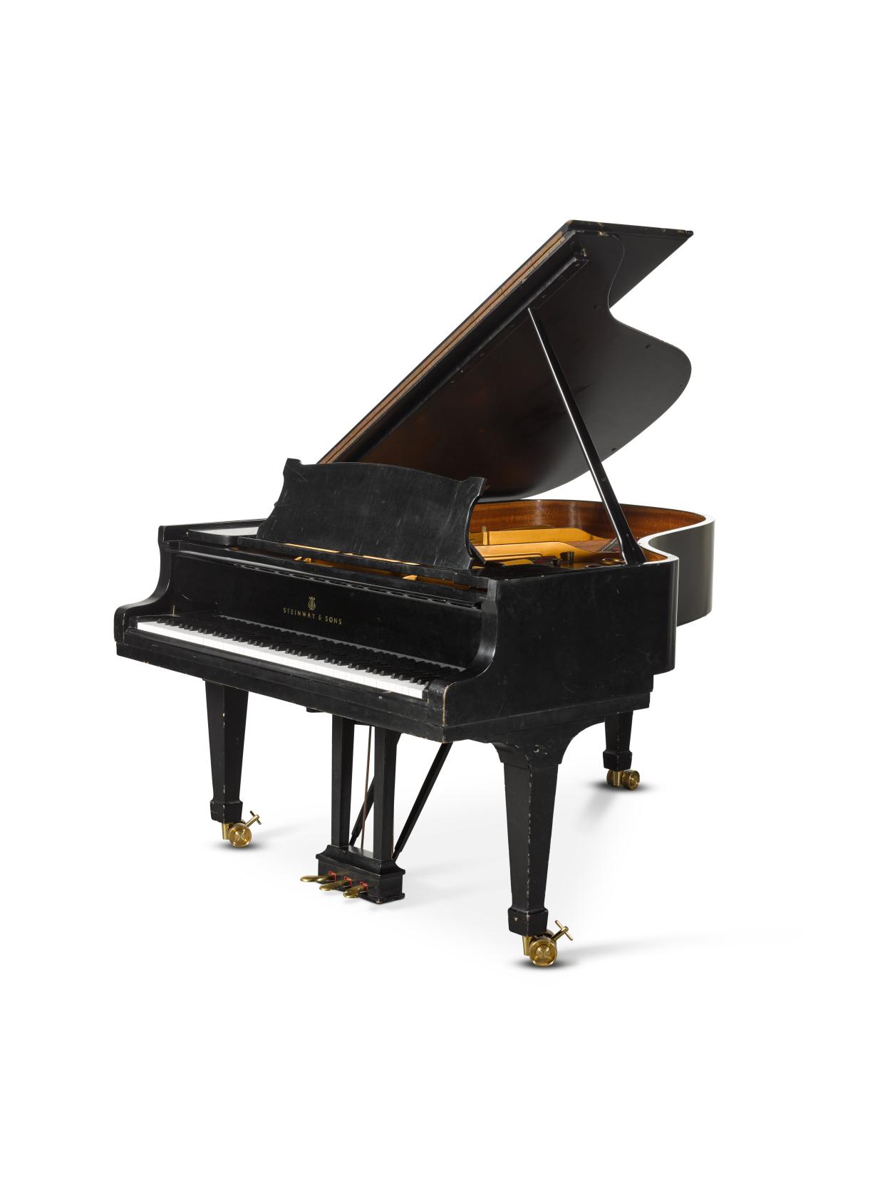 A Steinway grand piano housed at Abbey Road Studios was among the lots (Sotheby’s/PA)