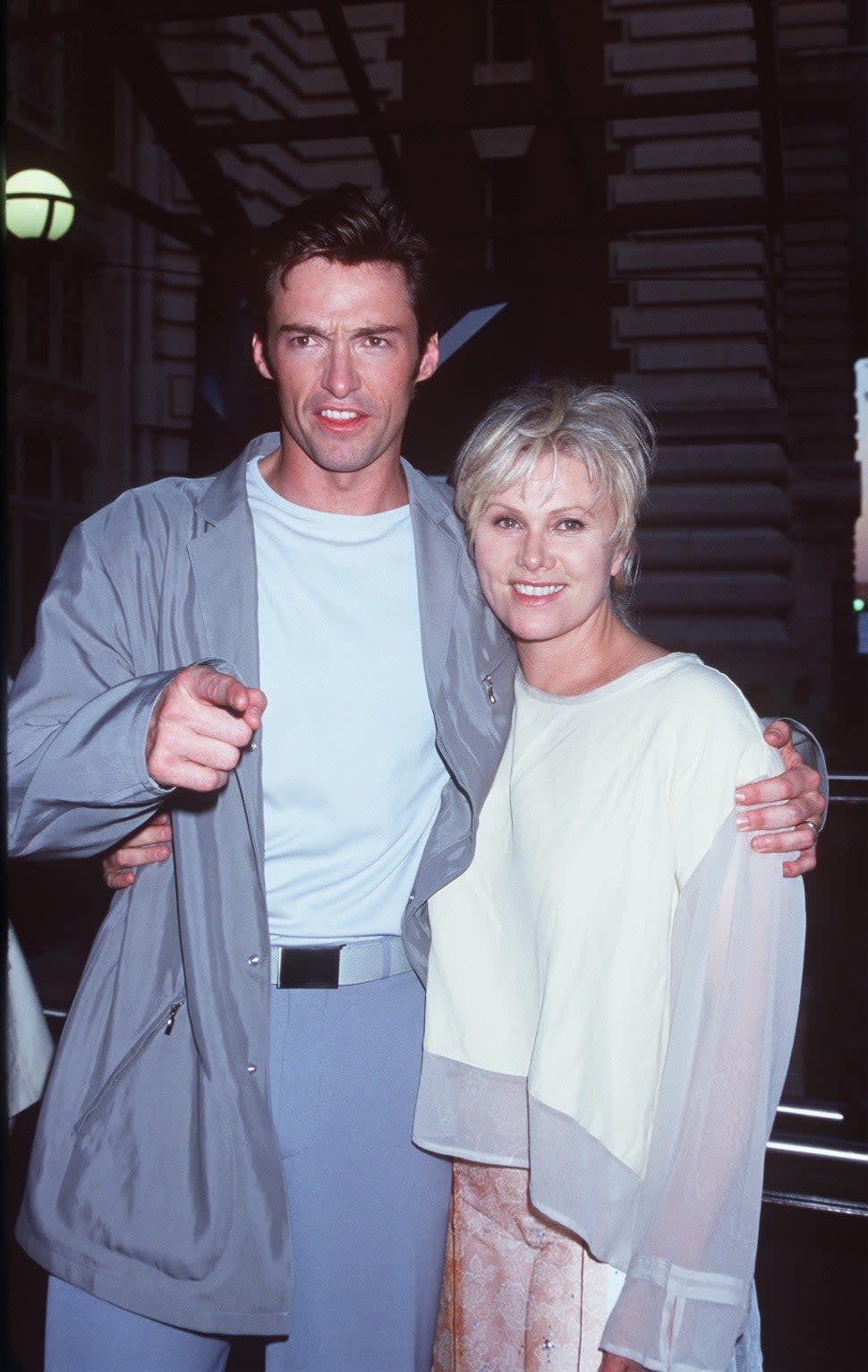 Hugh Jackman and Deborra Lee Furness X-Men Premiere 2000