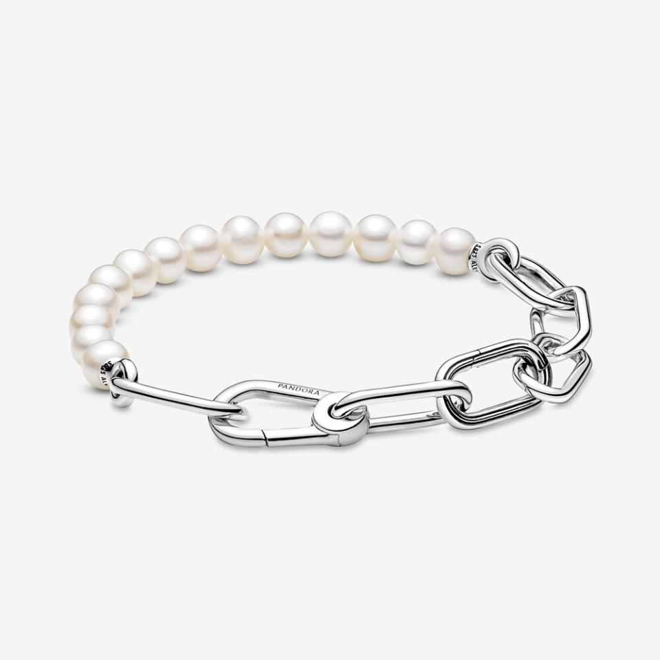 Pandora ME Freshwater Cultured Pearl Bracelet. Image via Pandora.