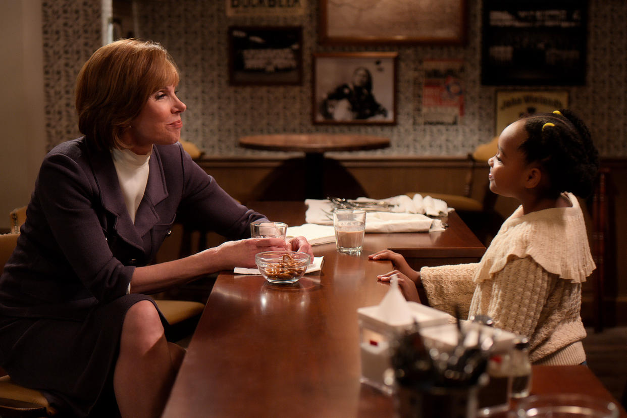 Baranski and Selah Kimbro Jones in "Christmas on the Square." (Photo: NETFLIX)