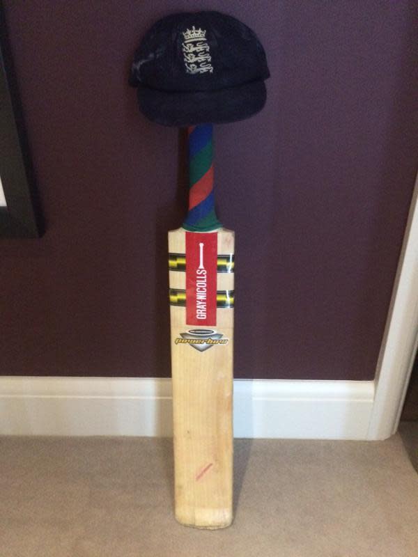 Swann used this bat to make 63 not out in 2010.