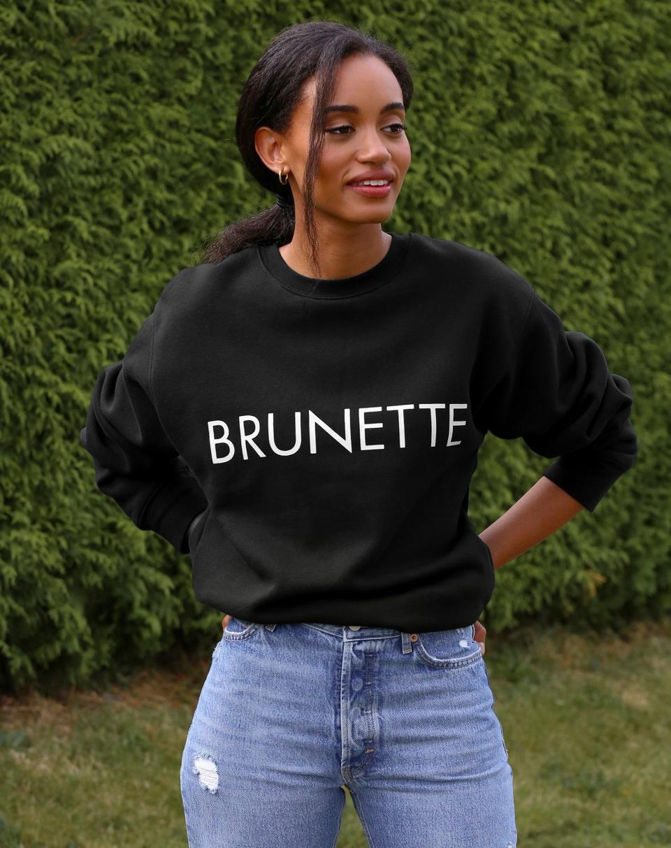 <p><strong> BRUNETTE the Label</strong></p><p>brunettethelabel.com</p><p><strong>$79.00</strong></p><p><a href="https://go.redirectingat.com?id=74968X1596630&url=https%3A%2F%2Fbrunettethelabel.com%2Fcollections%2Fbrunette-classics%2Fproducts%2Fthe-brunette-crew&sref=https%3A%2F%2Fwww.goodhousekeeping.com%2Fholidays%2Fgift-ideas%2Fg23652891%2Fgifts-for-sister%2F" rel="nofollow noopener" target="_blank" data-ylk="slk:Shop Now;elm:context_link;itc:0;sec:content-canvas" class="link ">Shop Now</a></p><p>Also available with the hair colors blonde, jet black and red, the hoodie is extremely soft and a bit oversized for maximum comfort. </p>