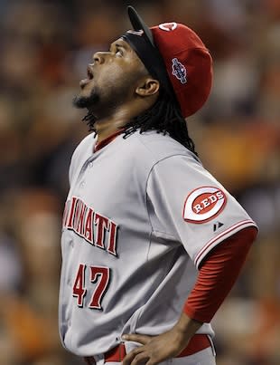 What if … Johnny Cueto didn't pull his oblique in the 2012 playoffs? - The  Athletic