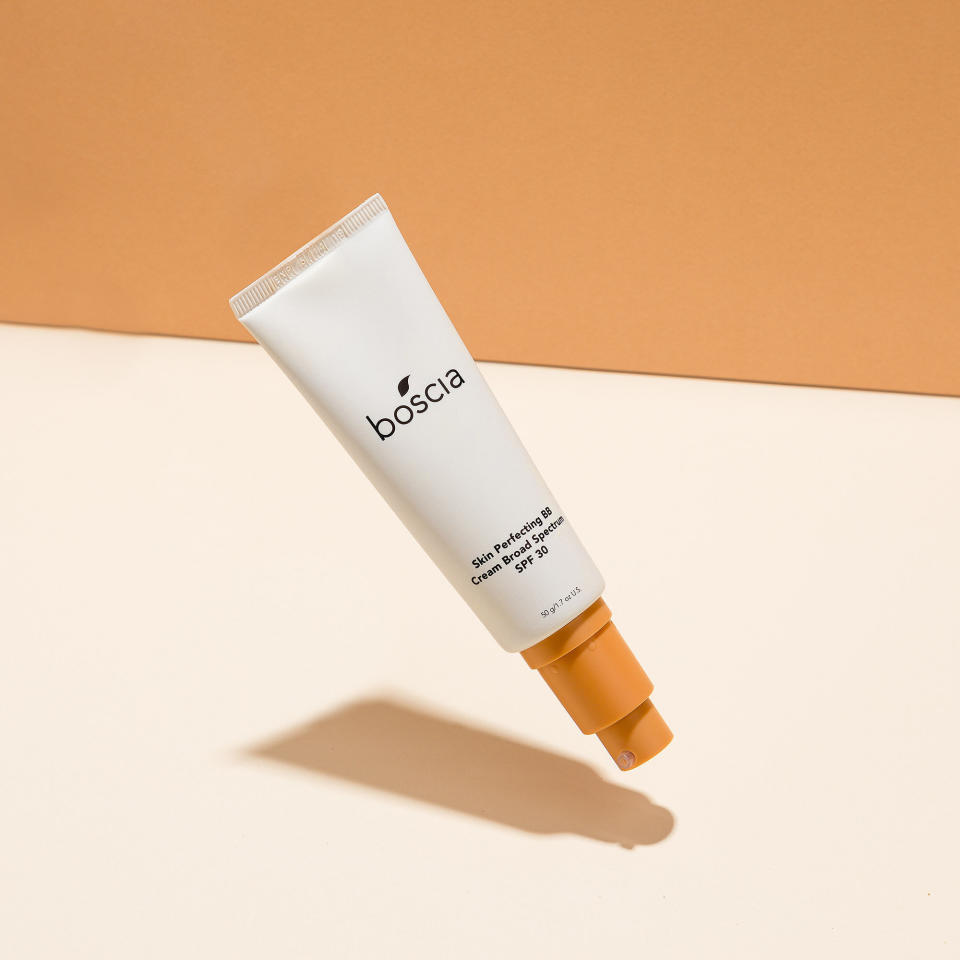 "I used to use <a href="https://fave.co/34FYRn7" target="_blank" rel="noopener noreferrer">Milk Makeup's Sunshine Skin Tint</a>, but found it to be almost too oily, especially in the summer. I swapped to Bosnia&rsquo;s Tinted BB Cream with SPF and immediately saw an improvement in my skin. Not only does it have as much coverage as a light foundation, but my skin has &mdash; I kid you not &mdash; never been clearer. Besides one spot during a particularly stressful week, I haven&rsquo;t had a breakout since using this in my weekday rotation. I also love that it has SPF."&nbsp;- Brittany Nims, Commerce Content &amp; Strategy Manager.&nbsp;<a href="https://fave.co/2WMU4xg" target="_blank" rel="noopener noreferrer"><strong>Get it at Sephora for $38</strong></a>.