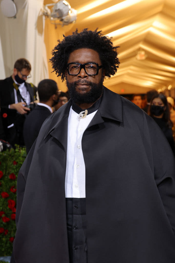 A closeup of Questlove