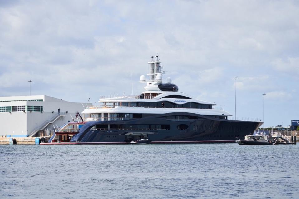 Mark Zuckerberg’s superyacht is called “Launchpad.” Romain Maurice/MEGA