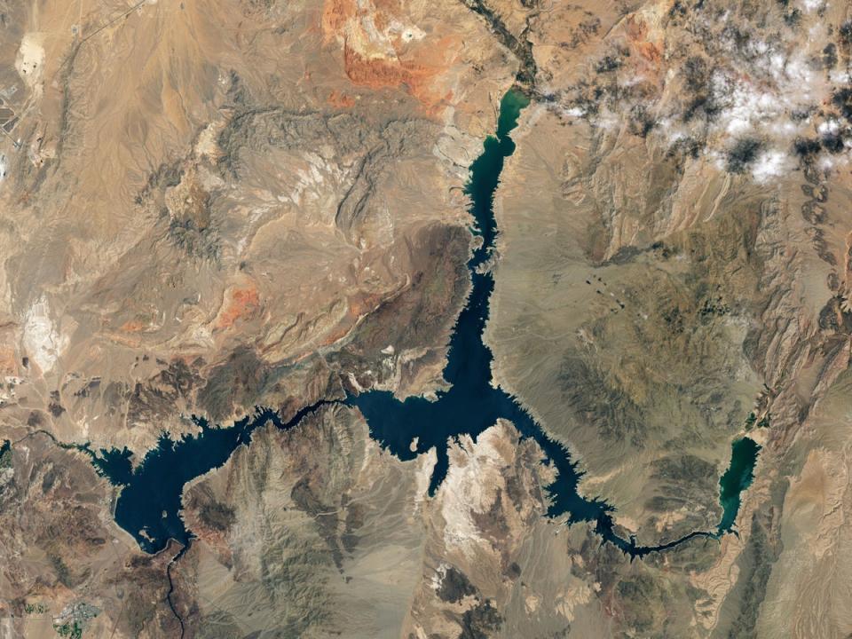 A NASA image of Lake Mead in 2020 (Nasa)