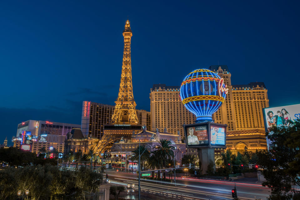 The Las Vegas Strip at night