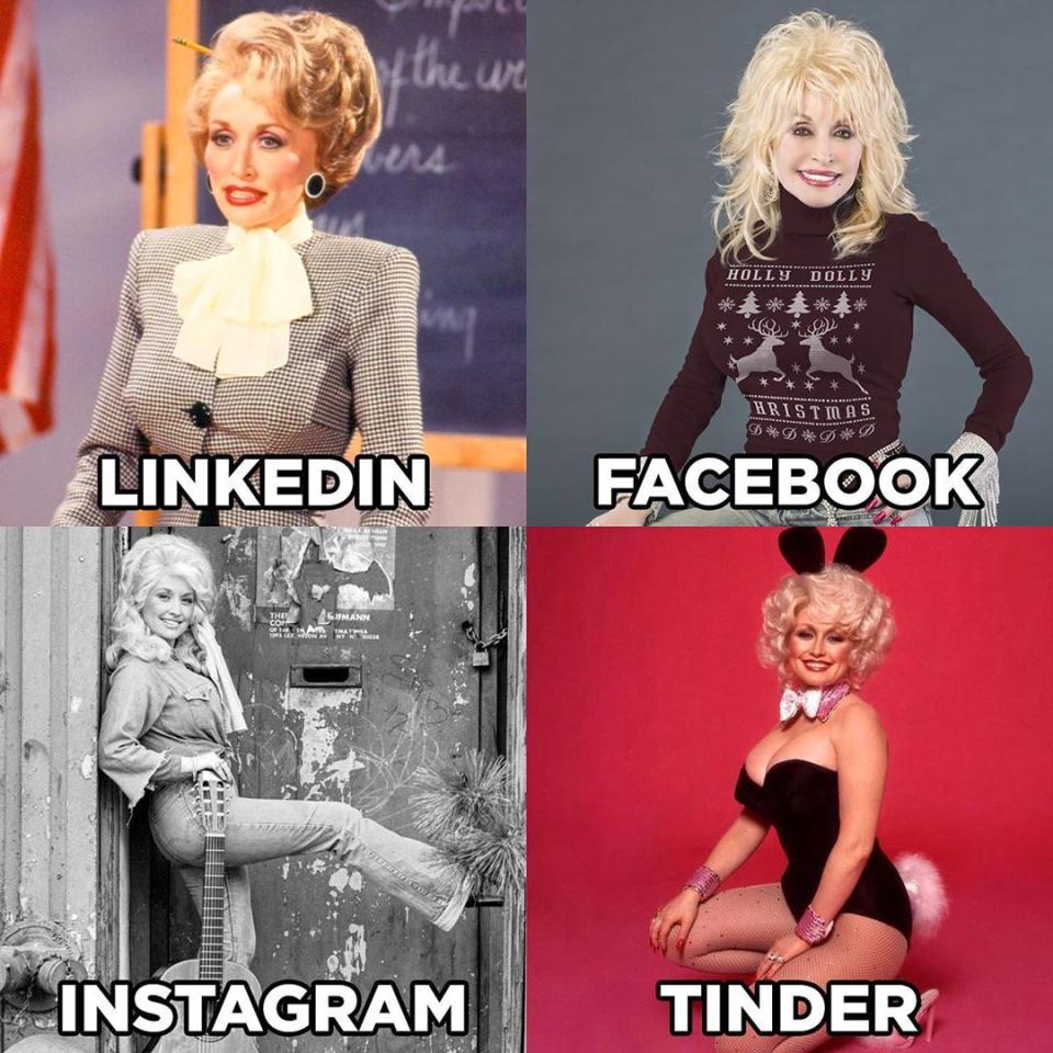 Dolly Parton's own challenge in four photos