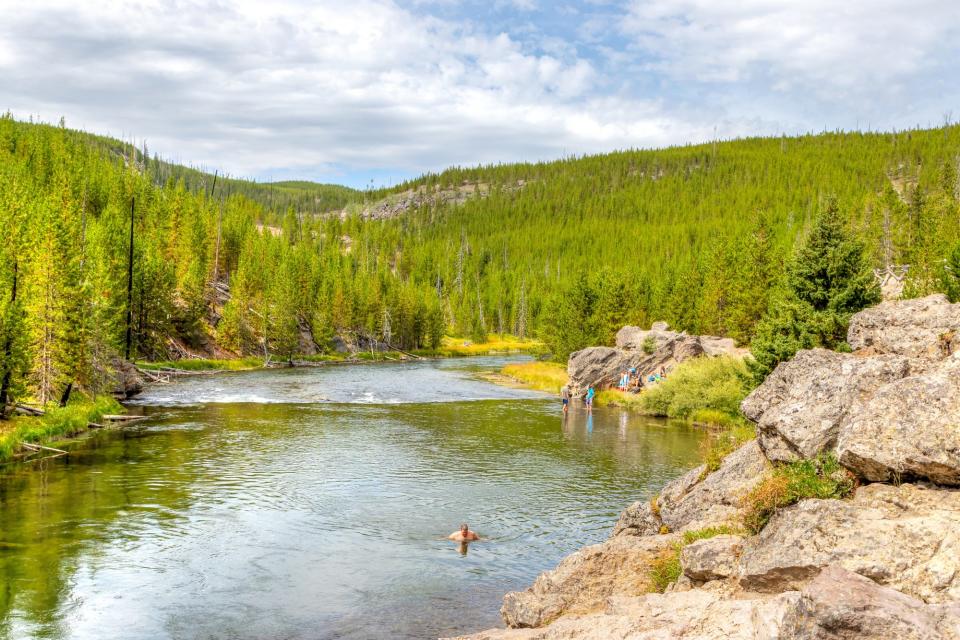 Firehole River Swimming Area, Wyoming