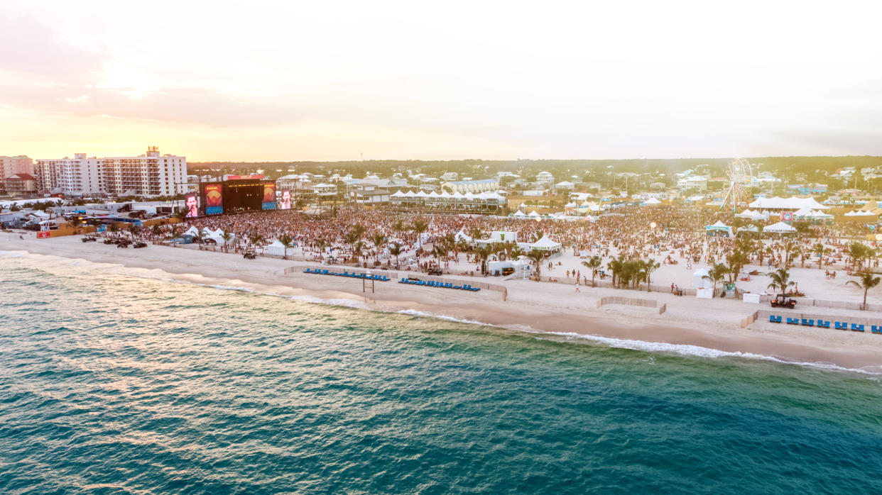 The Gulf Shore beaches are not a bad place to see a concert.